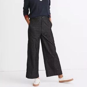 Madewell Huston Ankle Pants in Checked Corduroy